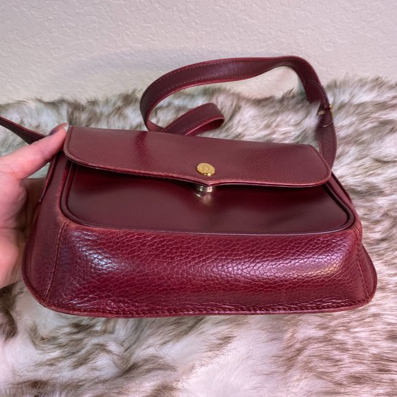 Vintage authentic de CARTIER BORDEAUX crossbody - Picture 8 of 12